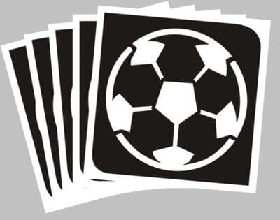 5 x football stencils