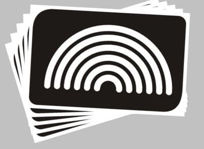 5 x Pride rainbow stencils