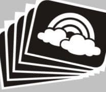 5 x rainbow stencils