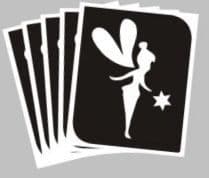 5 x Tinkerbell fairy stencils