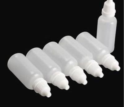 6 x 10ml EMPTY SQUEEZE PUFFER BOTTLES