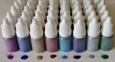 8 x 5ml Cosmetic Glitter Puffer Bottles