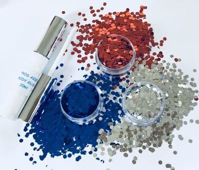 England football sport Royal festival face/body glitter kit
