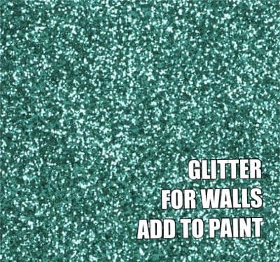 FINE AQUA GLITTER ADDITIVE FOR WALLS - ADD TO PAINT - 100g