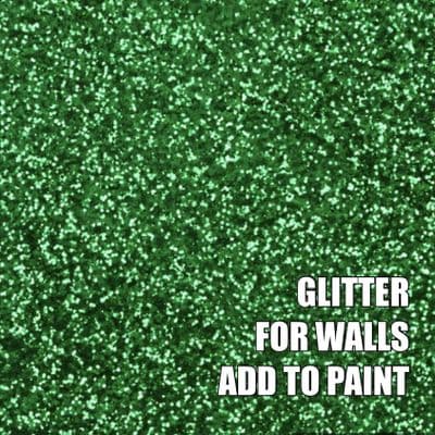 FINE EMERALD GREEN GLITTER ADDITIVE FOR WALLS - ADD TO PAINT - 100g