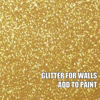 FINE GOLD GLITTER ADDITIVE FOR WALLS - ADD TO PAINT - 100g
