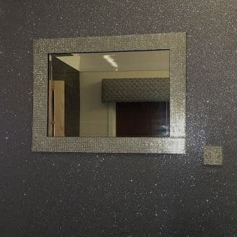 FINE GUNMETAL SILVER GLITTER ADDITIVE FOR WALLS - ADD TO PAINT - 100g