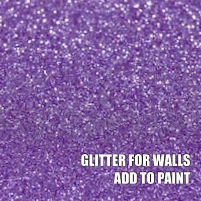 FINE LIGHT PURPLE GLITTER ADDITIVE FOR WALLS - ADD TO PAINT - 100g
