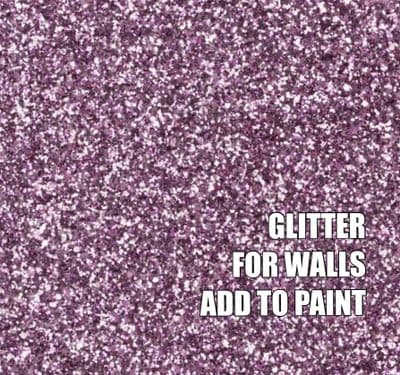 FINE PINK GLITTER ADDITIVE FOR WALLS - ADD TO PAINT - 100g