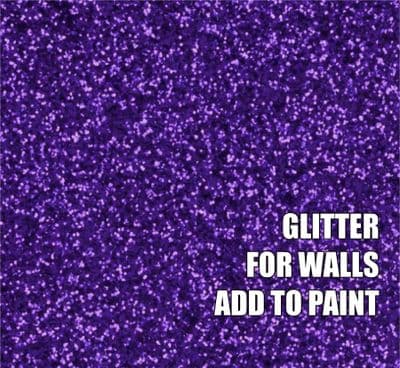 FINE PURPLE GLITTER ADDITIVE FOR WALLS - ADD TO PAINT - 100g