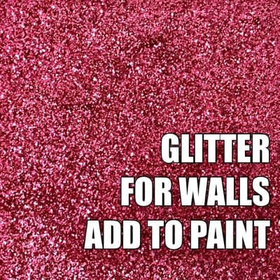 FINE RASPBERRY PINK  GLITTER ADDITIVE FOR WALLS - ADD TO PAINT - 100g