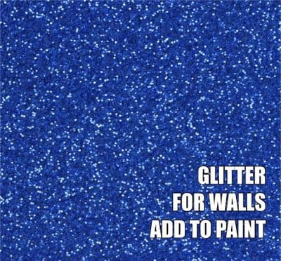 FINE ROYAL BLUE GLITTER ADDITIVE FOR WALLS - ADD TO PAINT - 100g
