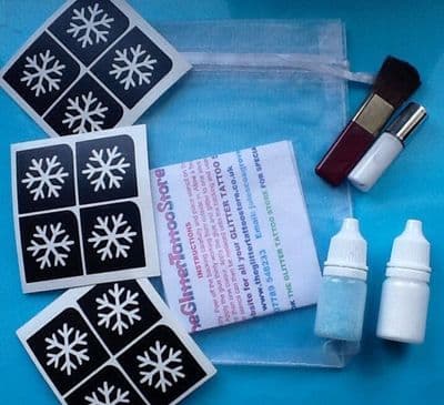 Glitter tattoo kit-Frozen/Christmas/snowflake