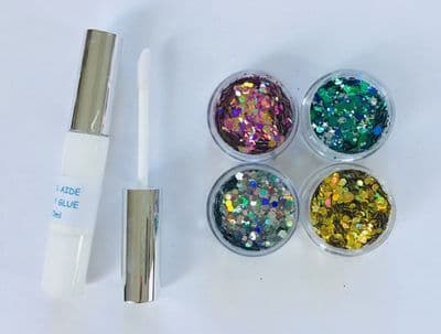 Large festival face/body glitter kit 1