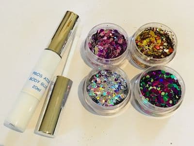 Large festival face/body glitter kit 3