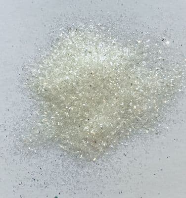 Pure snow white  pearl  glitter .015” flakes