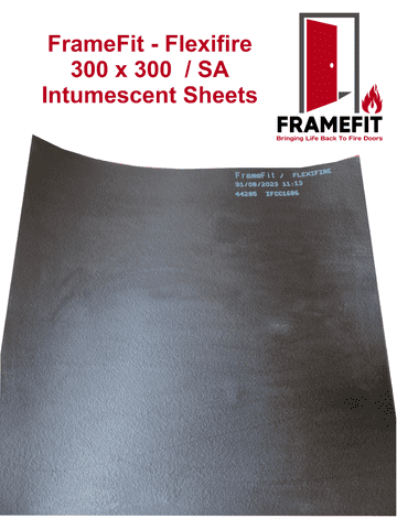 FrameFit Flexifire 300 x 300 x 1.0 mm Intumescent Sheets, Self Adhesive Backing