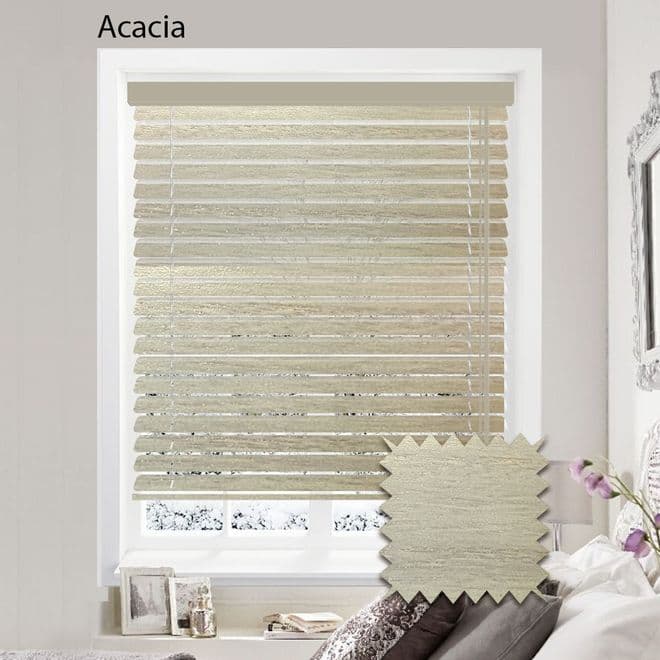 Sunwood 50mm Perfect Grain Collection Real Wood Blinds Just