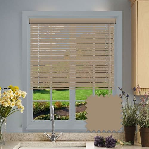 Aluminium Silk Metal Venetian blind in Mink