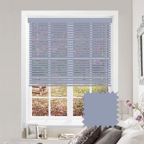 Baby Blue Aluminium Venetian blind in Ice Blue