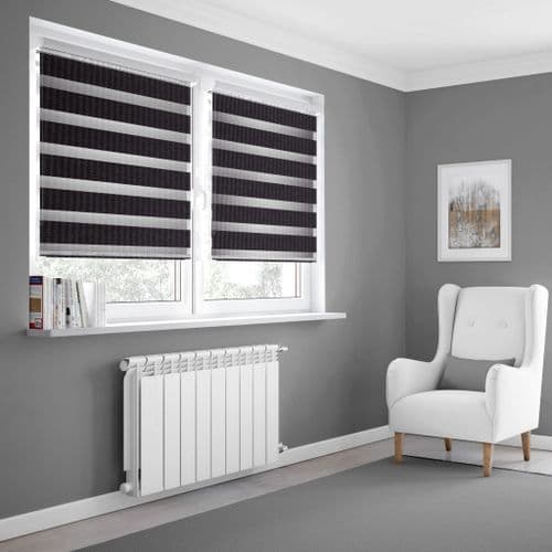Black Day and Night Blinds Made To Measure in Black