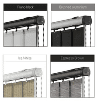 Blackout Bella Plain Mono Grey Vertical Blinds Just Blinds