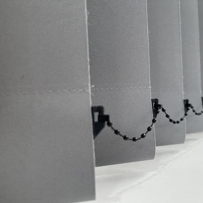 Grey Replacement Blackout Vertical Blind Slats Just Blinds