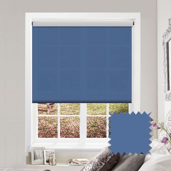 Blue Roller Blind Astral Legion Plain Just Blinds