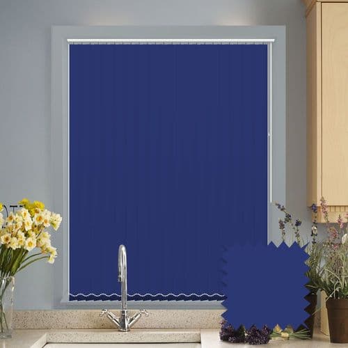 Blue vertical blinds - Made to Measure vertical blind in Bahamas Electric Blue