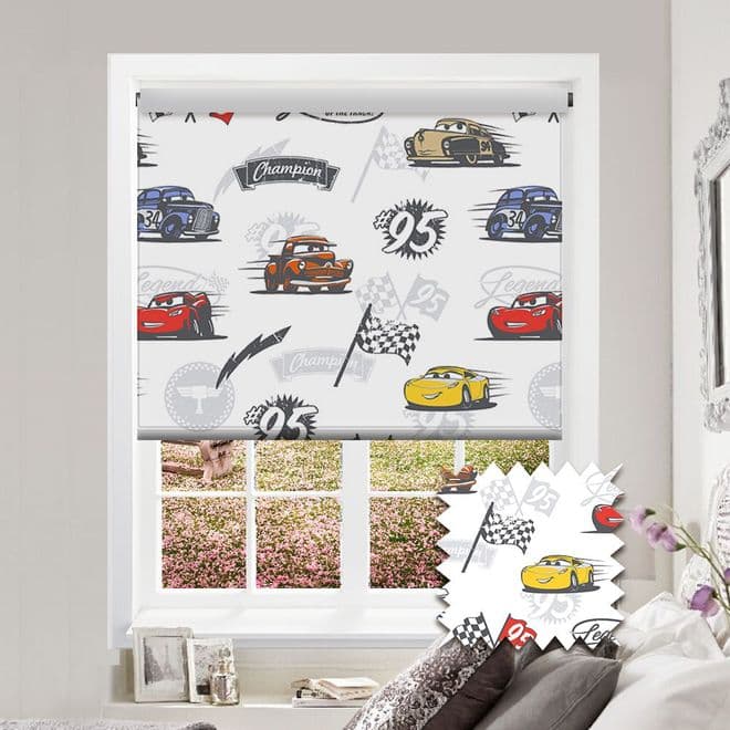 Premium Roller in Disney Pixar Cars Patterned Fabric Just Blinds