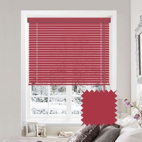 Cerise Pink Matt Aluminium venetian blind in Cerise.