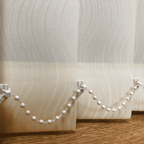 Cream replacement louvres /slats for vertical blinds 3.5"Senna (89mm)