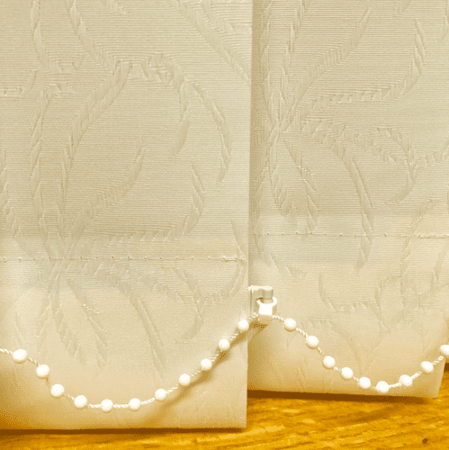 Cream Replacement Vertical Blind Slats in taynton Cream 3.5" (89mm)