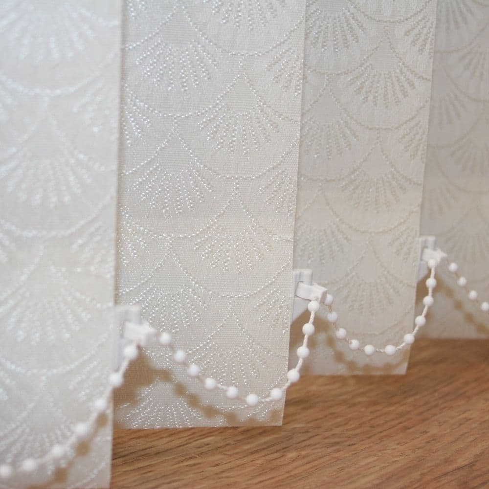 Cream Vertical Blinds Made to Measure vertical blind in Sea Shell