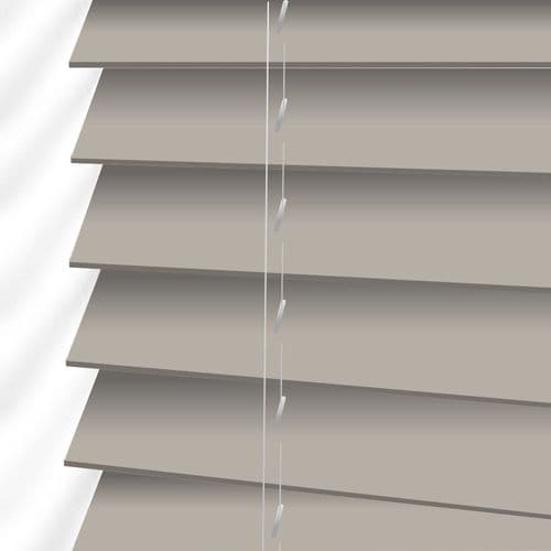 Creme Sunwood Gloss 50mm Real Wood Venetian blinds Made to Measure