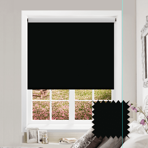 Dark Grey Roller Blind - Scope Drama