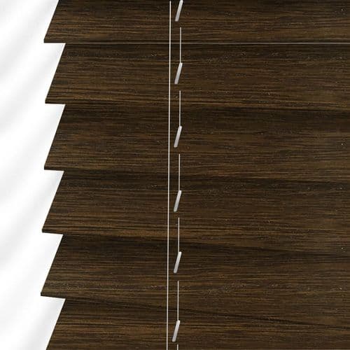 Fired Walnut Sunwood 50mm Real Wood Venetian blinds Made to Measure