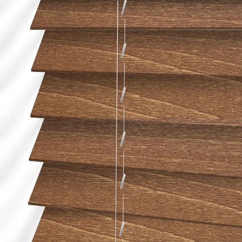 Forestwood 50mm Real Wood Venetian blinds Made to Measure in Antique Oak