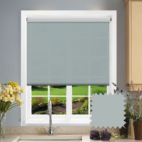 Blue Roller Blind - Splash Duck Egg Just Blinds