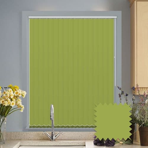Green vertical blinds - Made to Measure vertical blind in Bahamas Lime