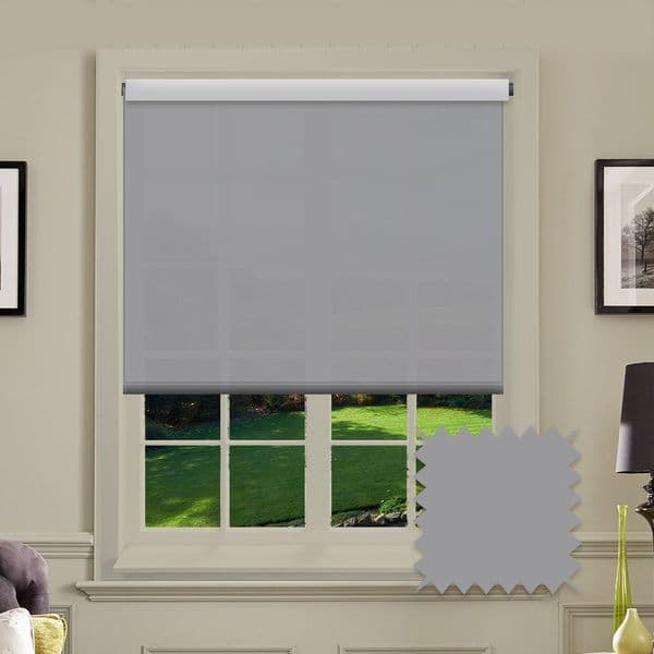 Grey Roller Blind - Splash Bullet Just Blinds