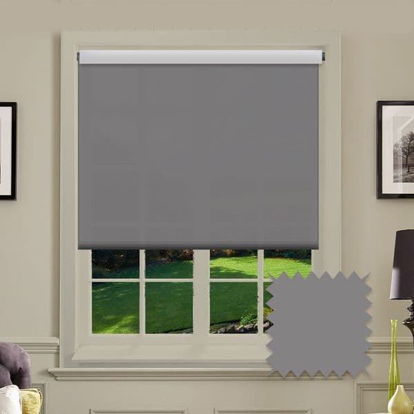 Grey Roller Blind - Splash Venom Just Blinds