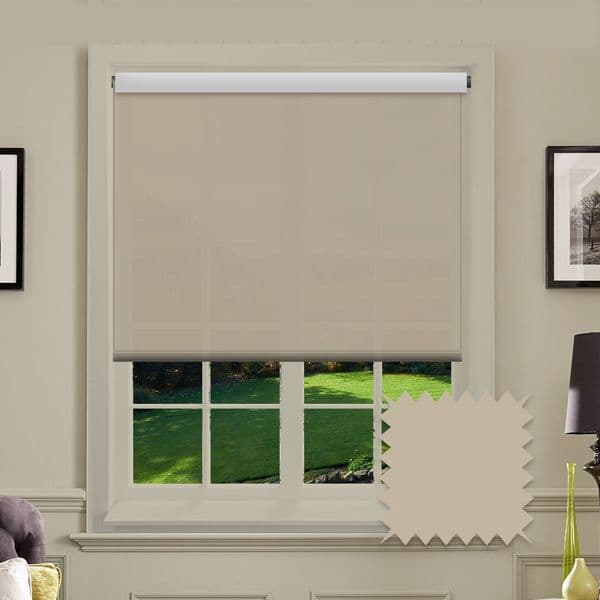Light Brown Roller Blind - Splash Hessian Just Blinds