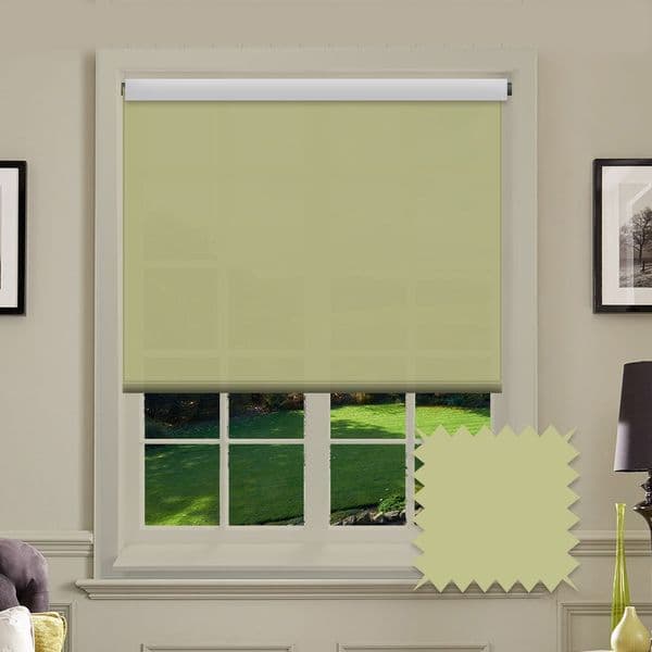 Light Green Roller Blind - Splash Glade Just Blinds
