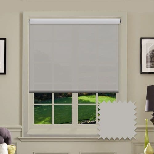 Light Grey Roller Blind - Splash Maylar
