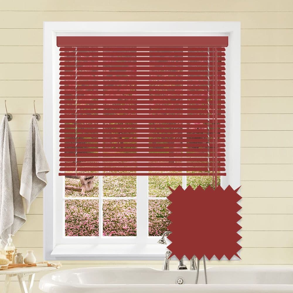 Light Red blind Just Blinds