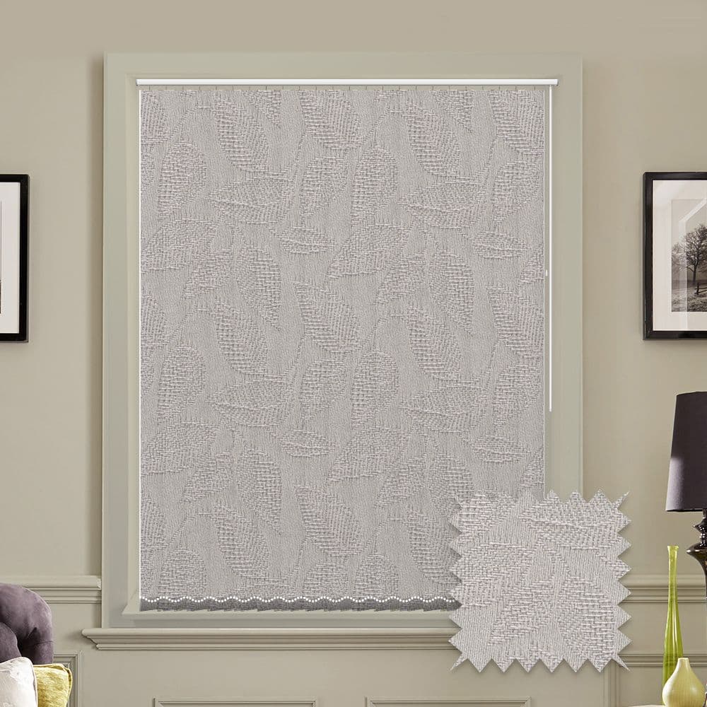 Linden Lunar Grey prestige replacement louvres /slats for vertical blinds 3.5" (89mm) Just Blinds