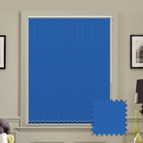 Made to Measure Blackout 5" Unishade Cyan Vertical Blind