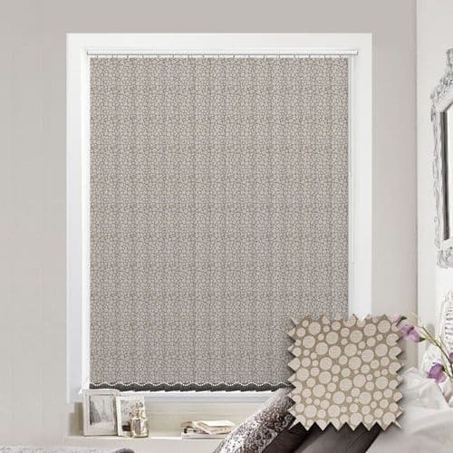 Made to Measure Polka Gold Vertical Blind