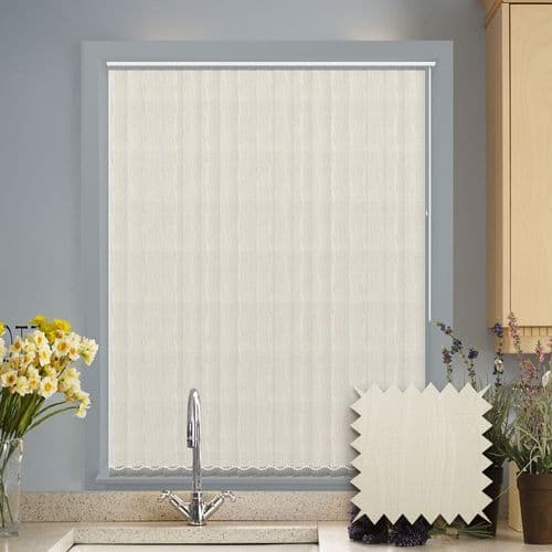 Made to measure vertical blind in fiesta Fabric